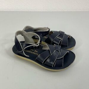Saltwater Sun San Swimmers Navy Sandals Size 9
